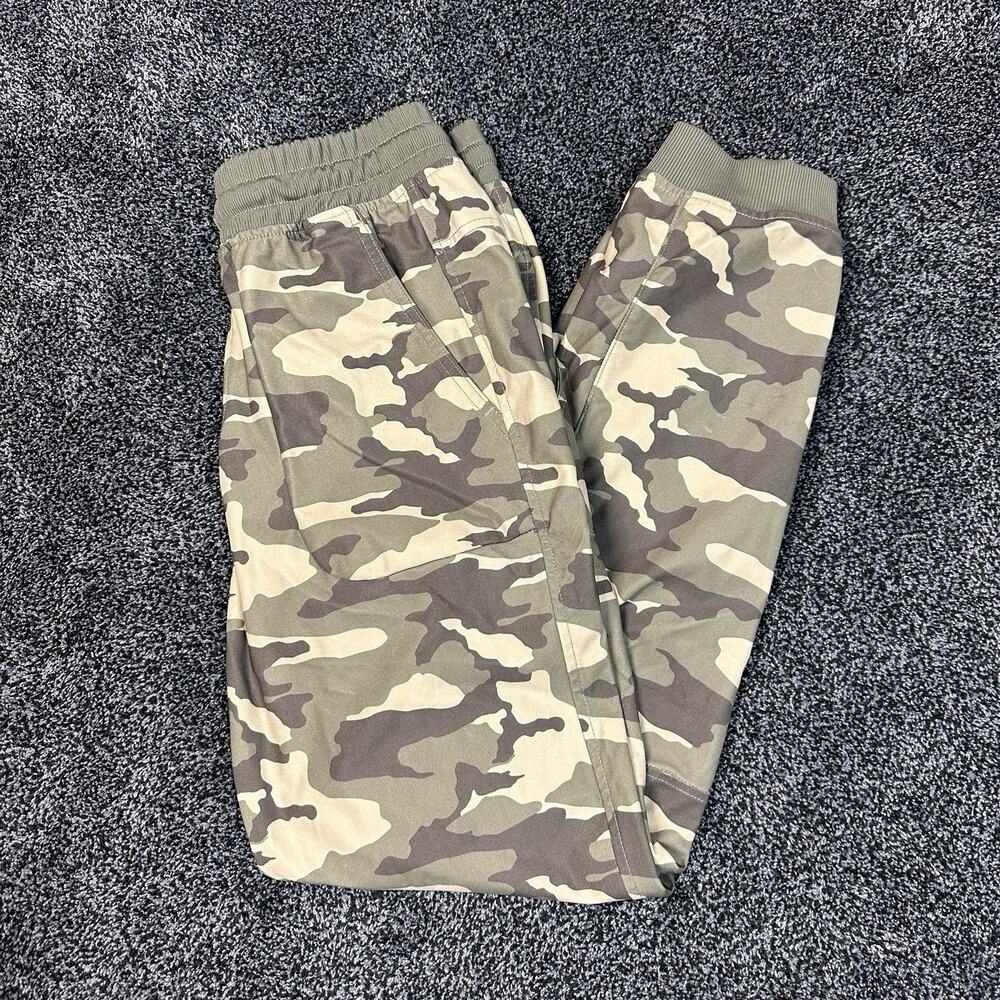 Wonder Nation Boys Camo Jogger Pants XL 14-16 Active Stretch Green School
